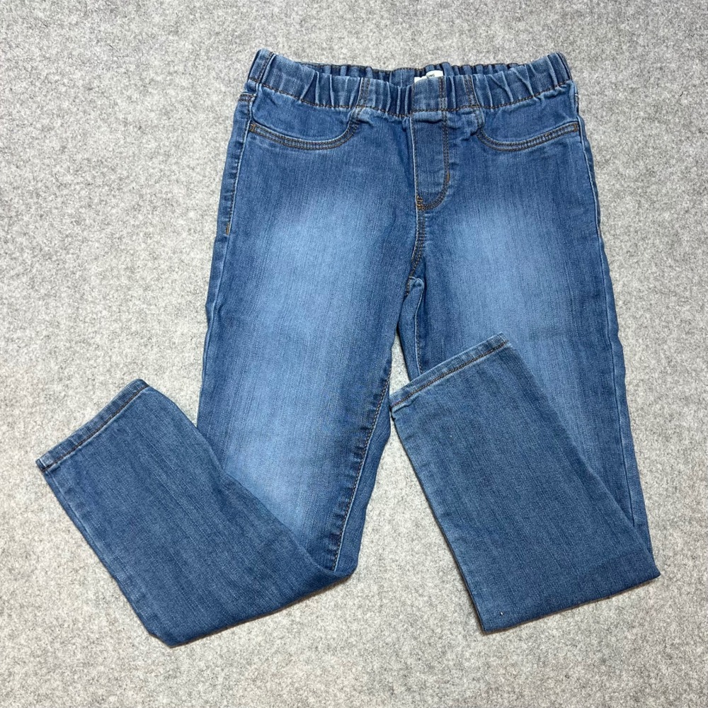 OshKosh‎ B'gosh Girls Blue Denim Pull On Jeggings Size 7 Medium Wash Stretch